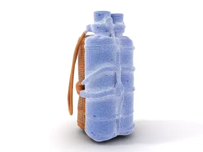 Rustic Ceramic Bottle model pack Low-poly 3D model