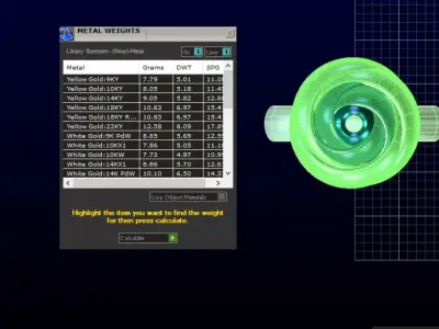 Designer jewelry set 3D print model