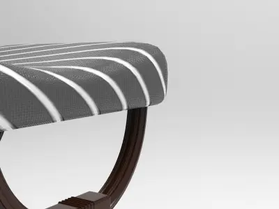 Lukop Stool Low-poly 3D model