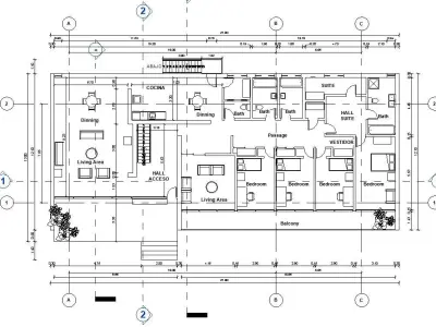 Modern House Plan  3D model