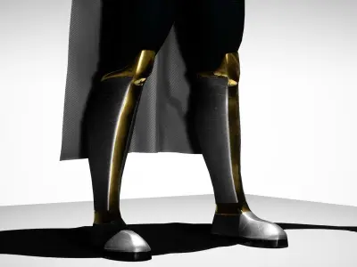 Superhero - UE4 Customizable Character Low-poly 3D model