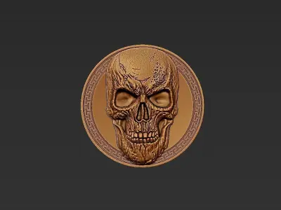 skull pendant 3D print model