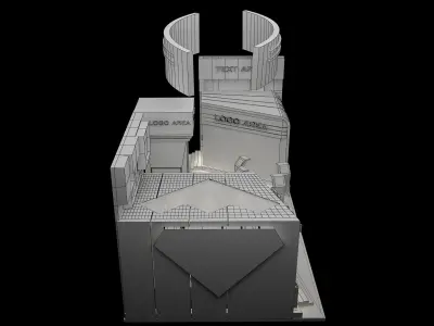 Booth Exhibition Stand a121 3D model