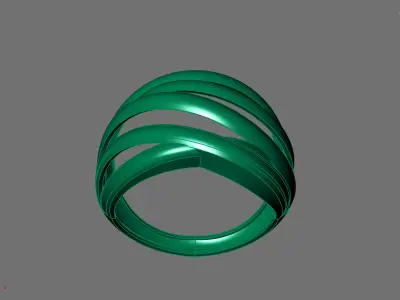 Women Ring Plain Ring Ready STL 3DM Models Womens Rings 3D print model