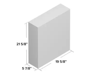 Jorrie Surface Mount Frameless Medicine Cabinet Mirror Free 3D model