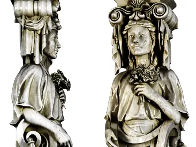 Statue Bracket 3D model