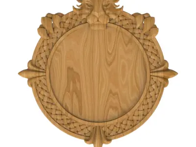 Carved picture frame STL 3D model buy