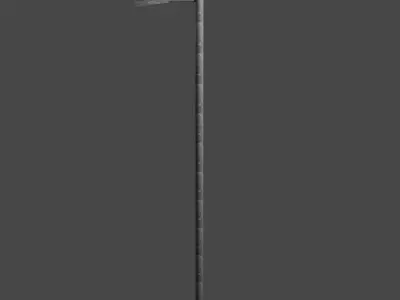 Streetlight street lamp Low-poly 3D model