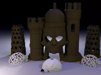 Aquarium Decoration Set 3D print model