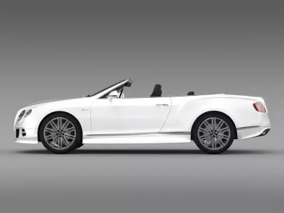 Bentley Continental GT Speed Convertible 2014 3D model
