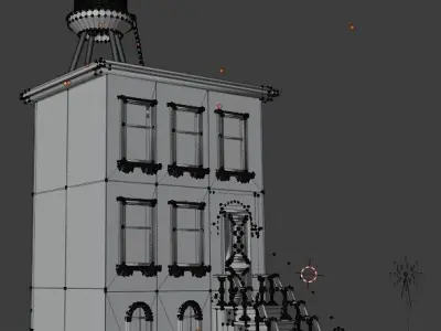 A house in the classic style of the city of New York 3D model