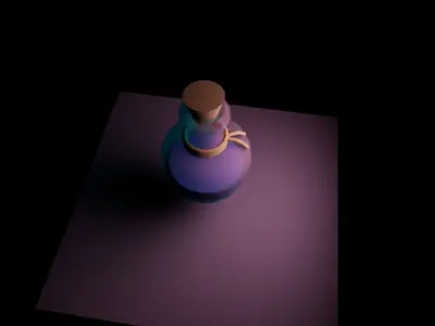 Potion Bottle 01 Free low-poly 3D model