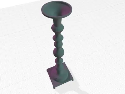 Coro Tabletop Candlestick Free 3D model