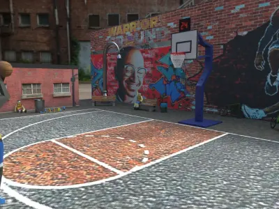 Urban playground environment 3D model