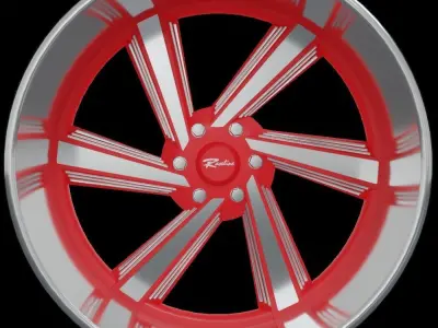 Raceline Explosion 6  Low-poly 3D model