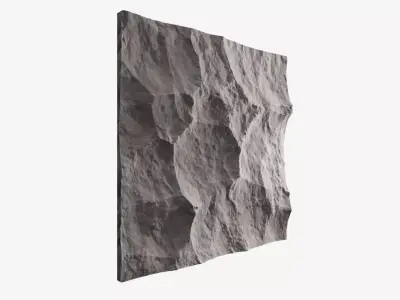 126-RockPanel stone wall texture 3D model