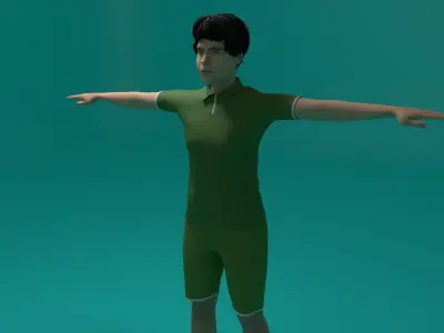 Tennis Player Man 3D model purchase