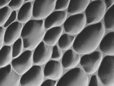 Trypophobic Circle Wall art LUMINA by Simon Allen 3D model