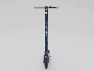 Electrical cycle Low-poly 3D model