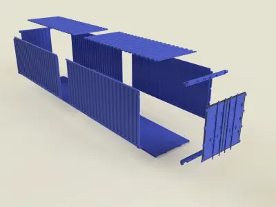 40-foot container for 3d-printing 3D print model