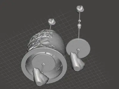 grandmas garden bell 3D print model