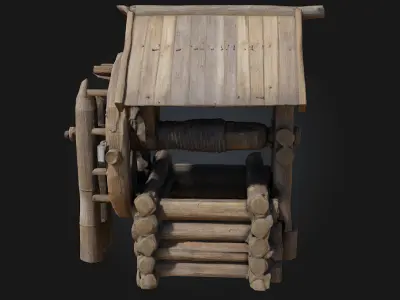 Rustic Well  Timeless Village Essential for Rural Scenes 3D model