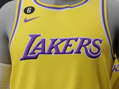 Los Angeles Lakers Home Jersey 2023 3D model