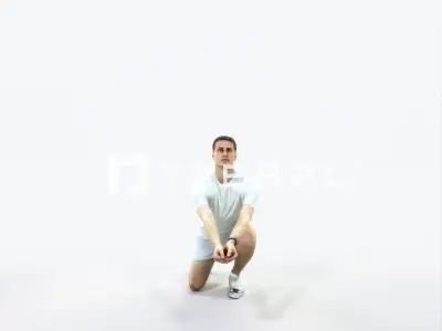 Romance 03M Volleyball Digging Sports Man Low-poly 3D model