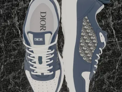 CHRISTIAN DIOR B25 3D SHOES - BLUE 3D model