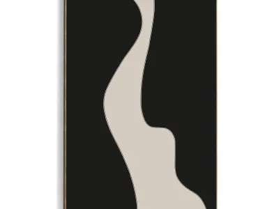 Plaster Two Photo Frame 476 Low-poly 3D model