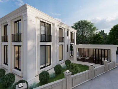 Luxury Classic Villa  High Quality 3D Model 3D model