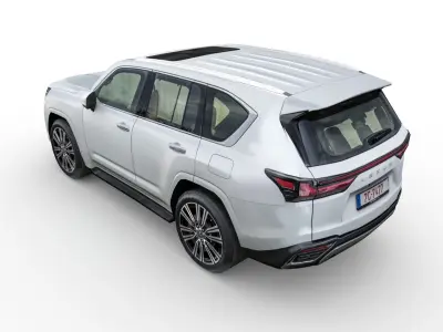 Lexus LX 500d 2022 Low-poly 3D model