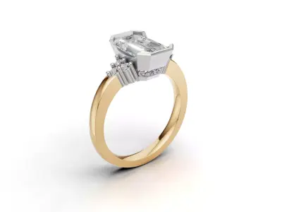 ring woman 3D print model 13