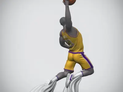 LeBron James 3D Printable 2 3D print model