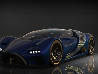 Hyperion xp 01 hypercar  3D model
