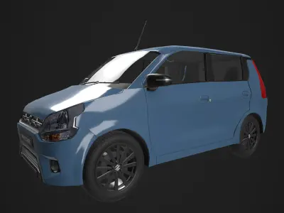 Maruti suzuki wagonr 3d car Low-poly 3D model
