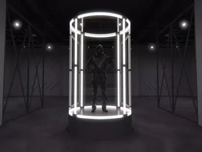 Transparent Booth Photo Opportunity 4 3D model