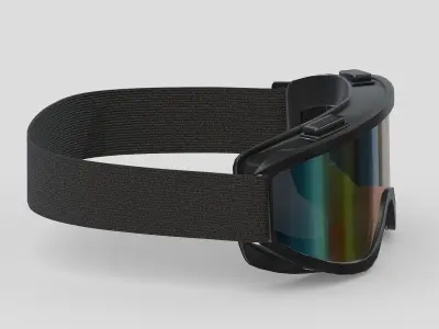 Goggle Glasses Low Poly PBR Realistic Low-poly 3D model