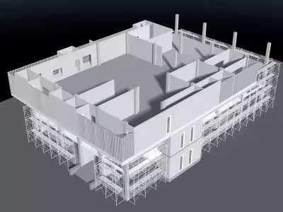Building in construction scene 25-53 3D model