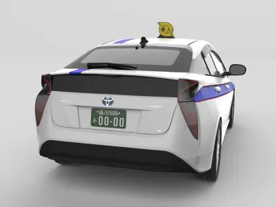 Japanese Taxi Kojin TOYOTA Prius2016 3D model