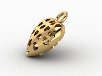 Heart pendants 3D print model
