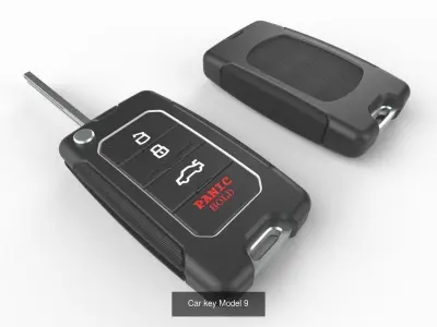 Car Key Collection 2 - 6 Models 3D Model Pack