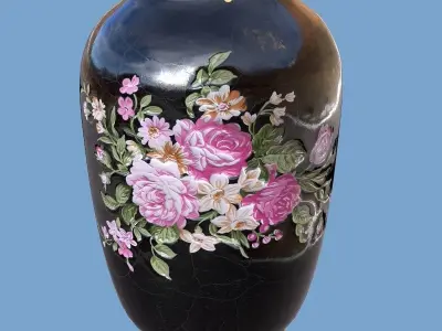 Porcelain Vase Fiona-1 Low-poly 3D model