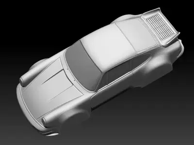 3D MODEL OF A PORSCHE CAR FOR 3D PRINTING 3D print model