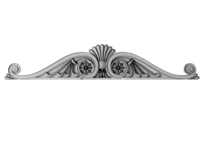 Carved overlay 3D model