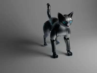 robotic cat  3D model