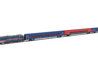 Passenger Train OBB Nightjet Collection 1 3D model