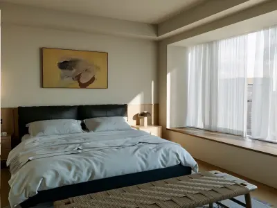 Bedroom interior scenes 3D model V2
