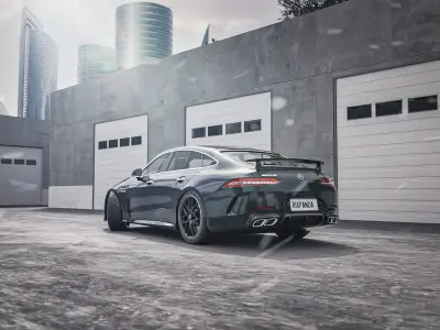 Street alleyway environment  3D model