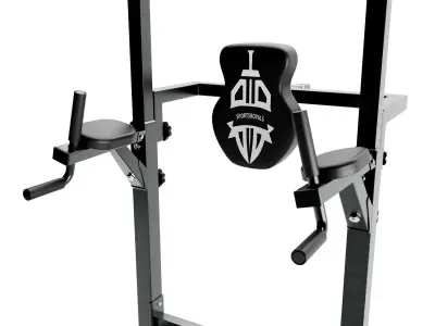Power Tower Dip Station Pull 3D model